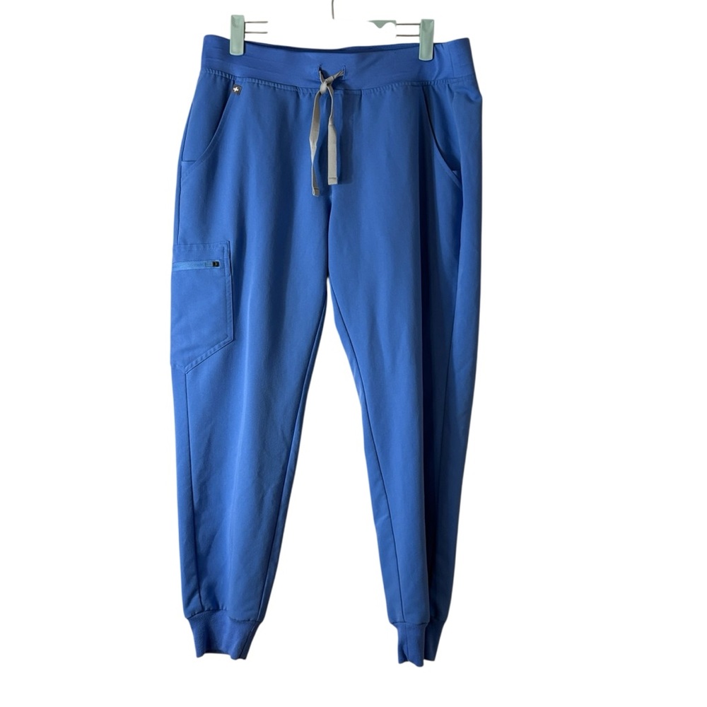 Figs Women's Jogger Pants in Bright Blue Size Medium Petite